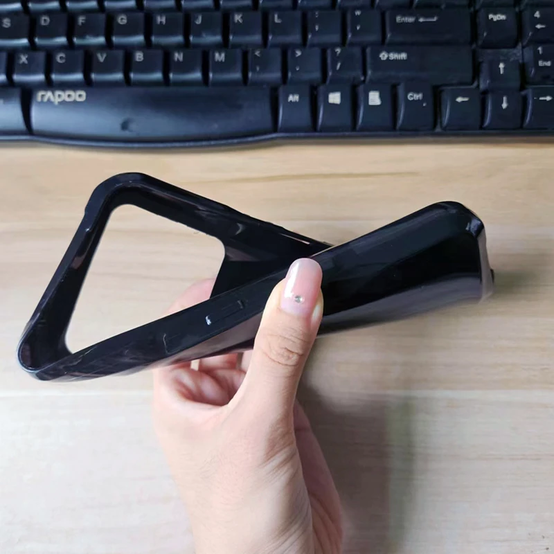 DOOGEE 두기 V20 프로용 소프트 TPU 휴대폰 케이스, 블랙 투명 커버, 쉘 실리콘 보호 코크