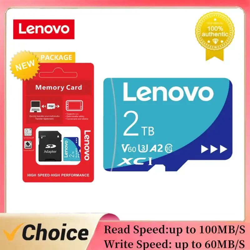 Lenovo Class 10 2Tb Micro Tf Sd Card 1Tb 512Gb Tf Card 256Gb Sd/Tf Memory Card 128Gb A2 V30 Mini Sd Card Per Nintendo Switch Ps5