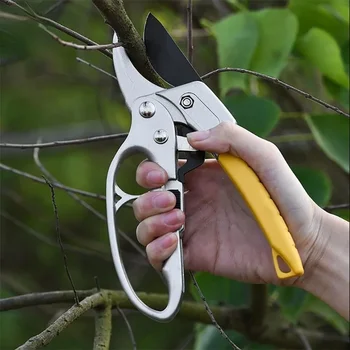 1PC Garden Pruning Shears Cutter High Carbon Steel Gardening Plant Scissor Branch Pruner Trimmer Tools Pruning Scissors