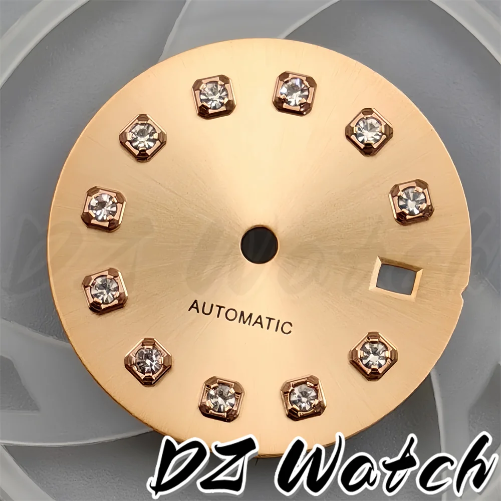 Stunning 20.5mm Multicolor Sunburst Watch Dial with Diamond Markers and Date Window
