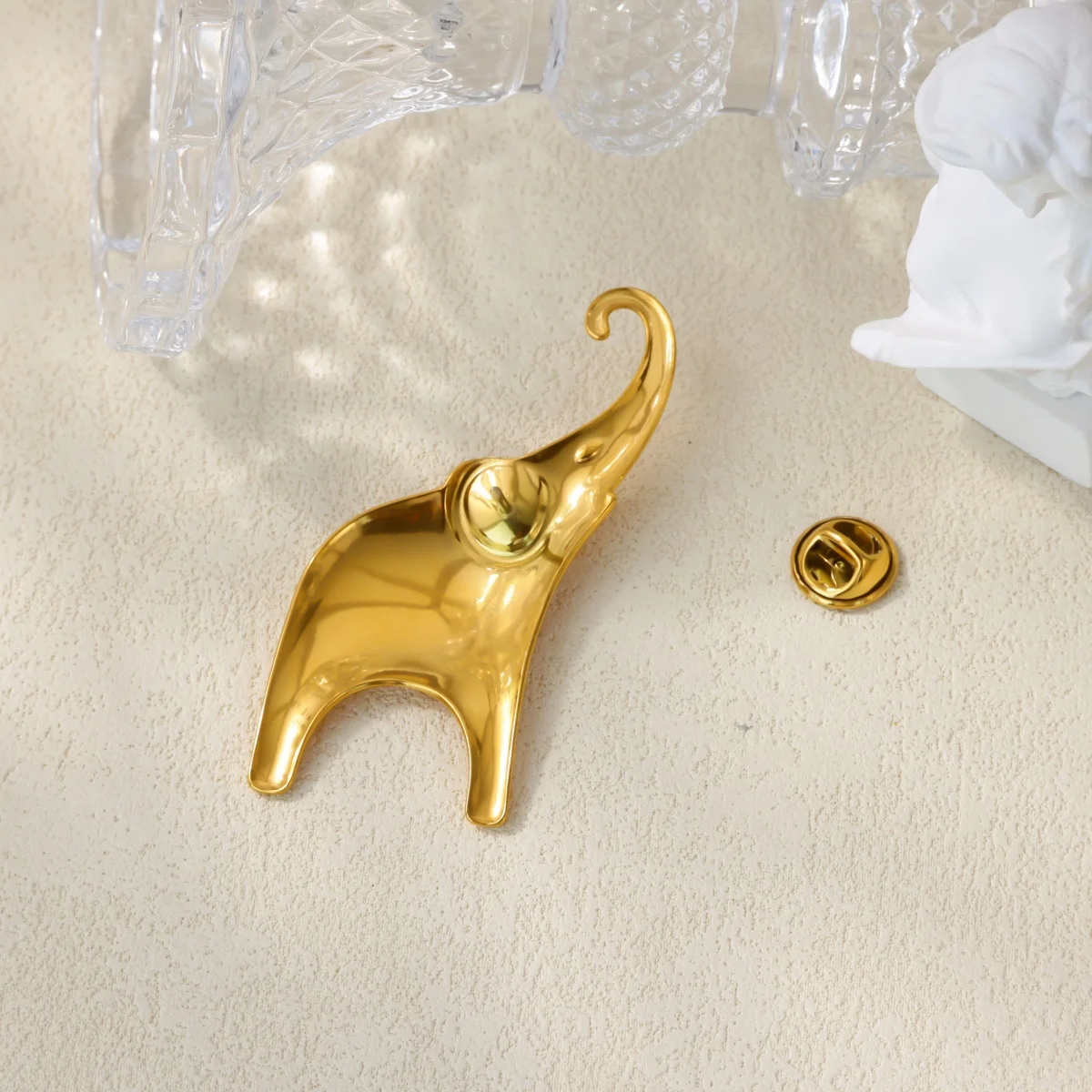 Stainless Steel Brooch Nameplate Pins Women Men