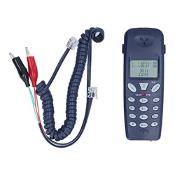 Enhanced Wired Landline Phone with LCD Display and Redial Function (1pcs)