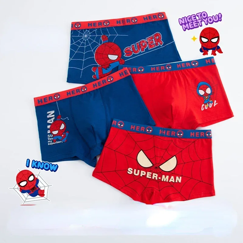 Slips Spider-Man Marvel - Lot De 5 En Coton - Pour Garçons 2-7 Ans