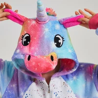 Animal Onesies Kigurumi Unicorn Pajamas Set Women Winter Overall Flannel Cartoon Cosplay Sleepwear Jumpsuit Men Homewear Pijama - Image 4