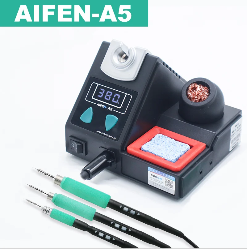 AIFEN A5 Soldering station Compatible Soldering iron Tips C210 245 C115 Handle Soldering and rework station Electronic tooL 4