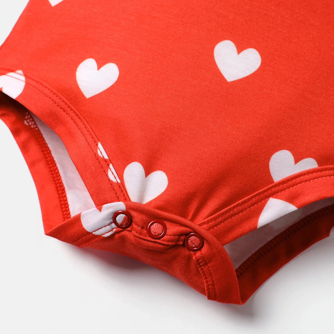 PatPat ߷Ÿε  ҳ Naia Allover Heart Print Bow Decor Flutter-sleeve Romper