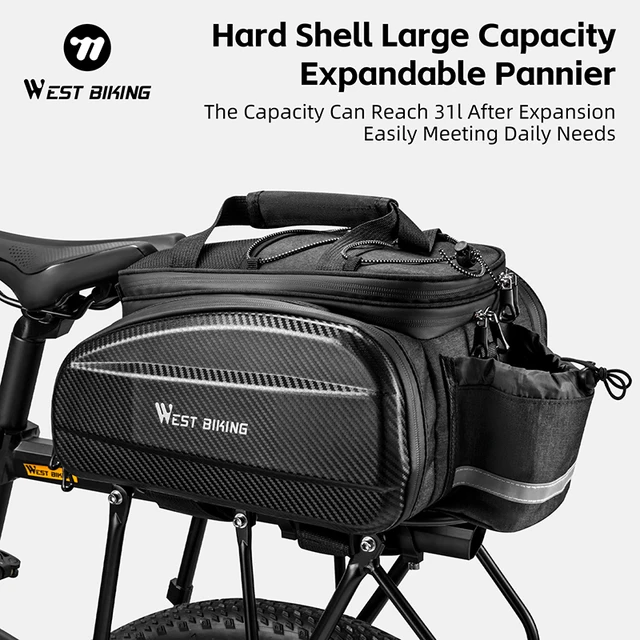 WEST BIKING – sac de vélo étanche en Polyester EVA 17-31l, grande capacité, voyage, sac de vélo en gravier de montagne, accessoires de vélo 1