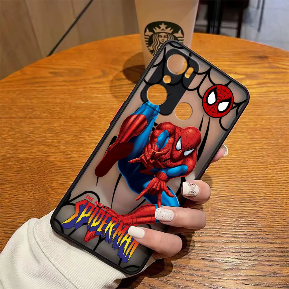 Funda mate para infinix HOT 20I 12 12I 11 11S 10 10I 10S PLAY 9 Pro POVA 3 CAMON 15 17P Funda Marvel Spider-Man Combo