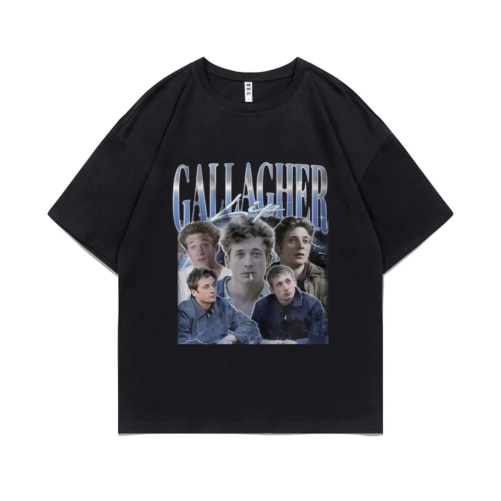 

Lip Gallagher Graphic Print Tshirt Men Women Vintage Gothic T Shirts Men Women Fashion Oversized Streetwear Male Casual T-shirt