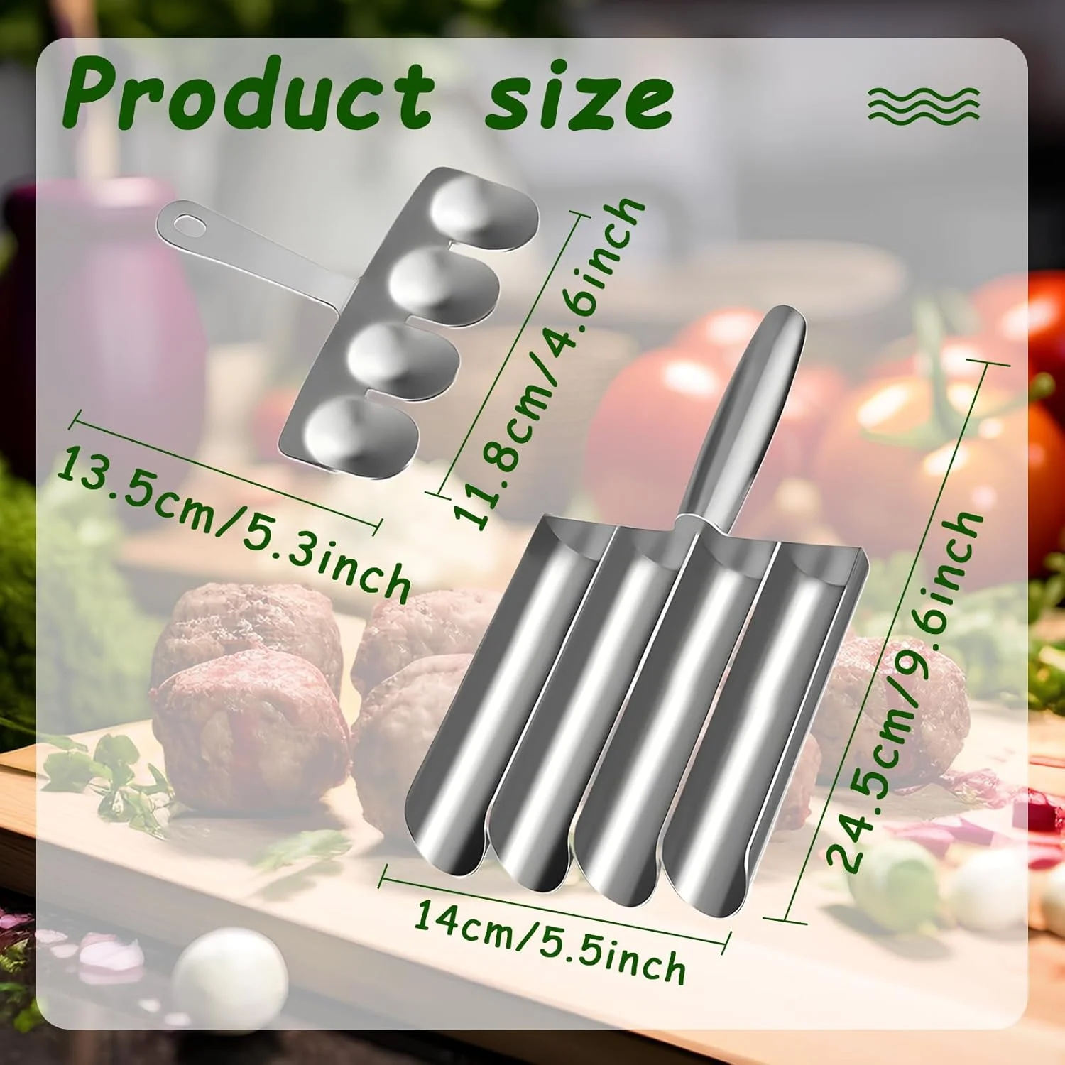 Meatball Maker Tool Stainless Steel Kitchen Scoop Mold for Manual Lovers meatball maker