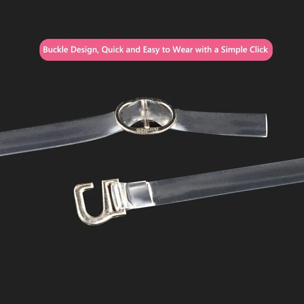 60 cm unsichtbare Schnürsenkelriemen High Heels Flats Wrap Around transparenter Schuhgürtel verhindern ein Verrutschen Anti-Rutsch-Riemen Schnürsenkel – Detail 5