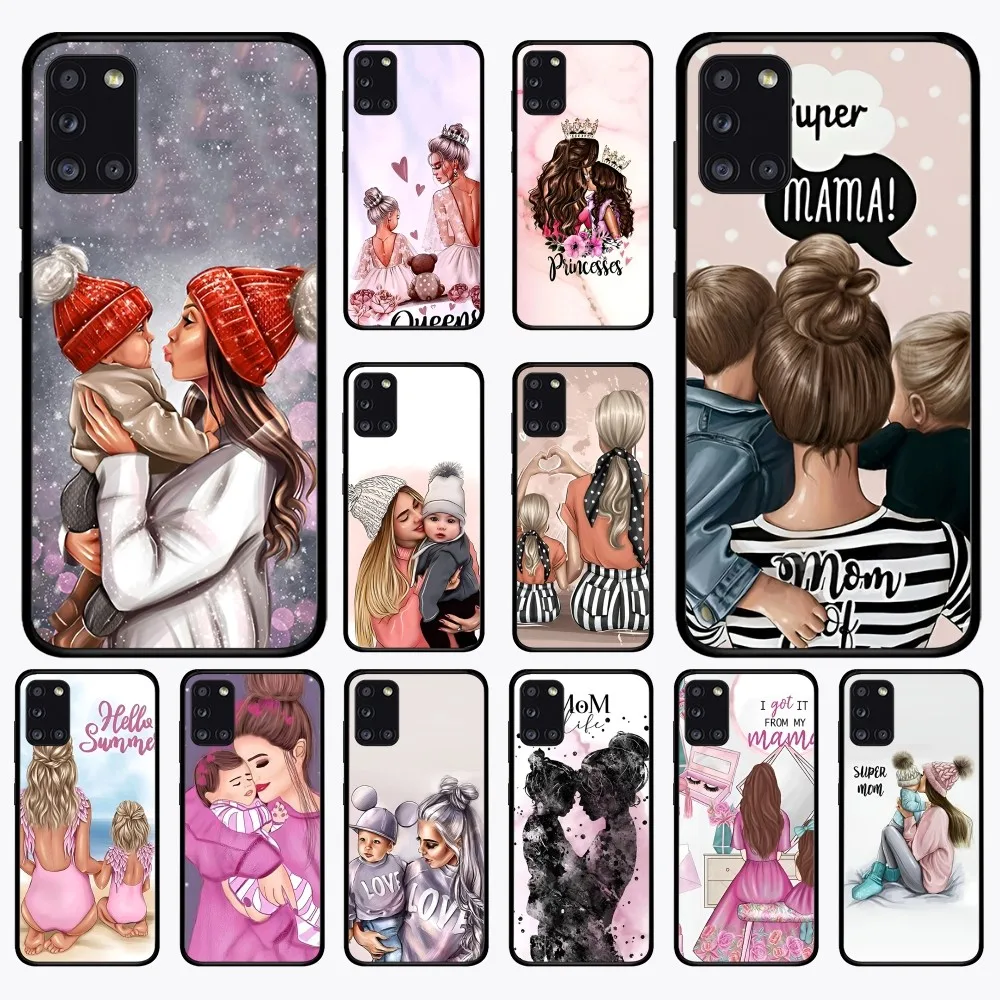 Custodia Per Telefono Super Mom Baby Girl Per Samsung A 10 11 12 13 20 21 22 30 31 32 40 51 52 53 70 71 72 73 91 13 Shell