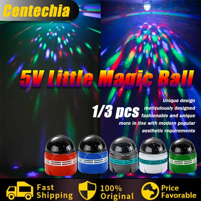 1/3PCS Disco Ball Light DJ Christmas Projector Strobe Party Light Music
