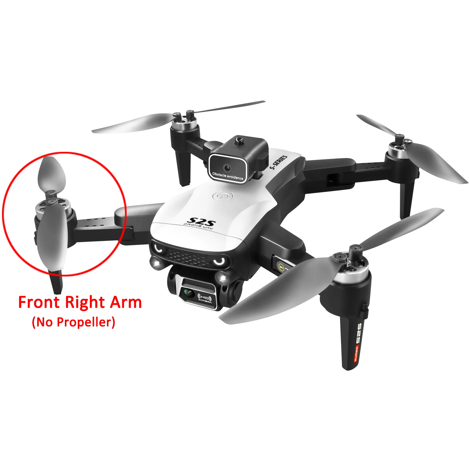 Bras de drone FPV course en fibre de carbone, pièce de rechange pour quadcopter, présenté avec vis de montage.