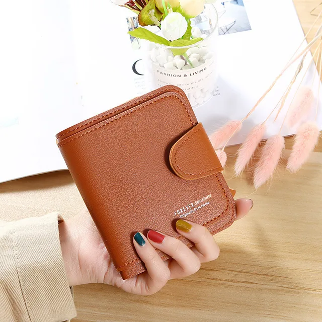 Women Wallets 2023 New Luxury Brand Red Black Small Mini Coin Purse Hasp  Card Holder Lady Wallet Zipper Female Leather Buckle - AliExpress