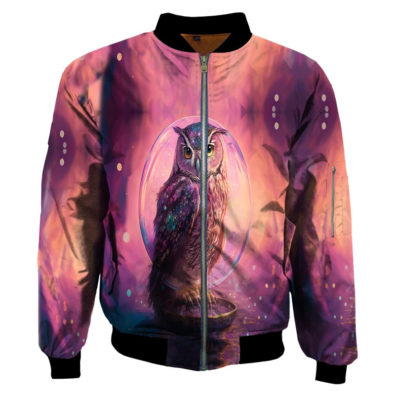 thumbnail image 1 of Chaqueta de primavera y otoño para hombre y mujer, con estampado 3D de animales y cremallera, chándal unisex, informal, con cremallera, ropa de abrigo con estampado de calidad, 1 of 4