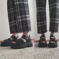 U-DOUBLE 2024 Women Sandals Platform Punk Style Summer Ladies Shoes  Clip Toe Roman High Heel Slippers - Image 6