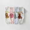 Newborn Baby Jumpsuit Printed Casual Long Short Sleeve Baby Boy Girl Clothes Spring Summer 1