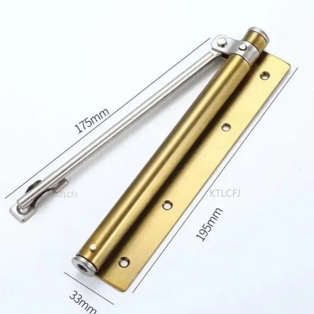 Simple Door Closer Aluminum Plastic Door Small Closer Engineering Dormitory Springback Automatic er Spring