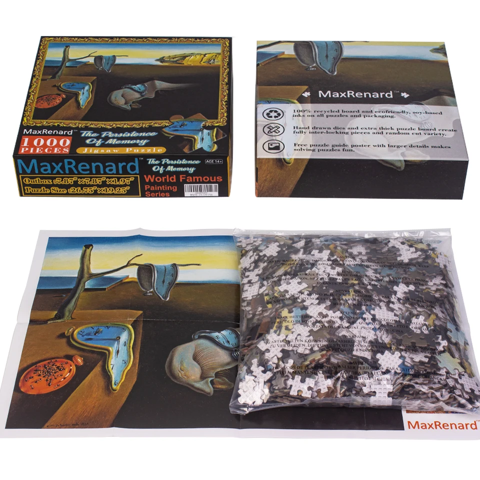 Puzzle 1000 Pezzi – La Perseveranza Della Memoria Di Salvador Dalì – 68x48 Cm – Adulti