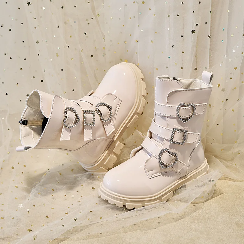 Girls Casual Short Boots Pu Soft Bottom Anti Slip