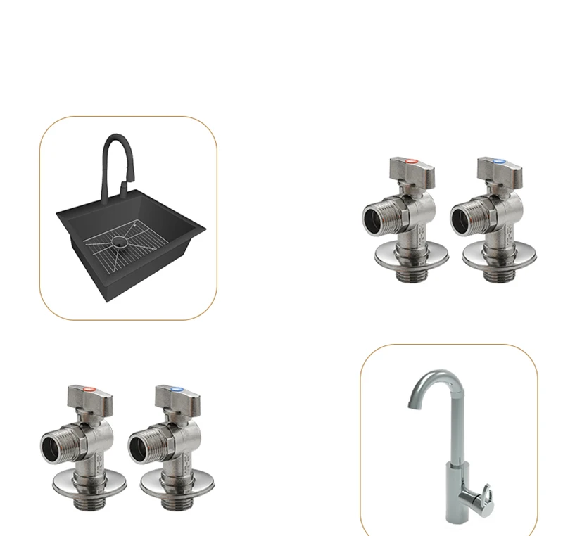Description Picture 5 of itemStainless Steel Angle Valve Ball Core Large Flow Shower Diverter G1/2'' Toilet Stop Valve Water Heater Corner Faucet