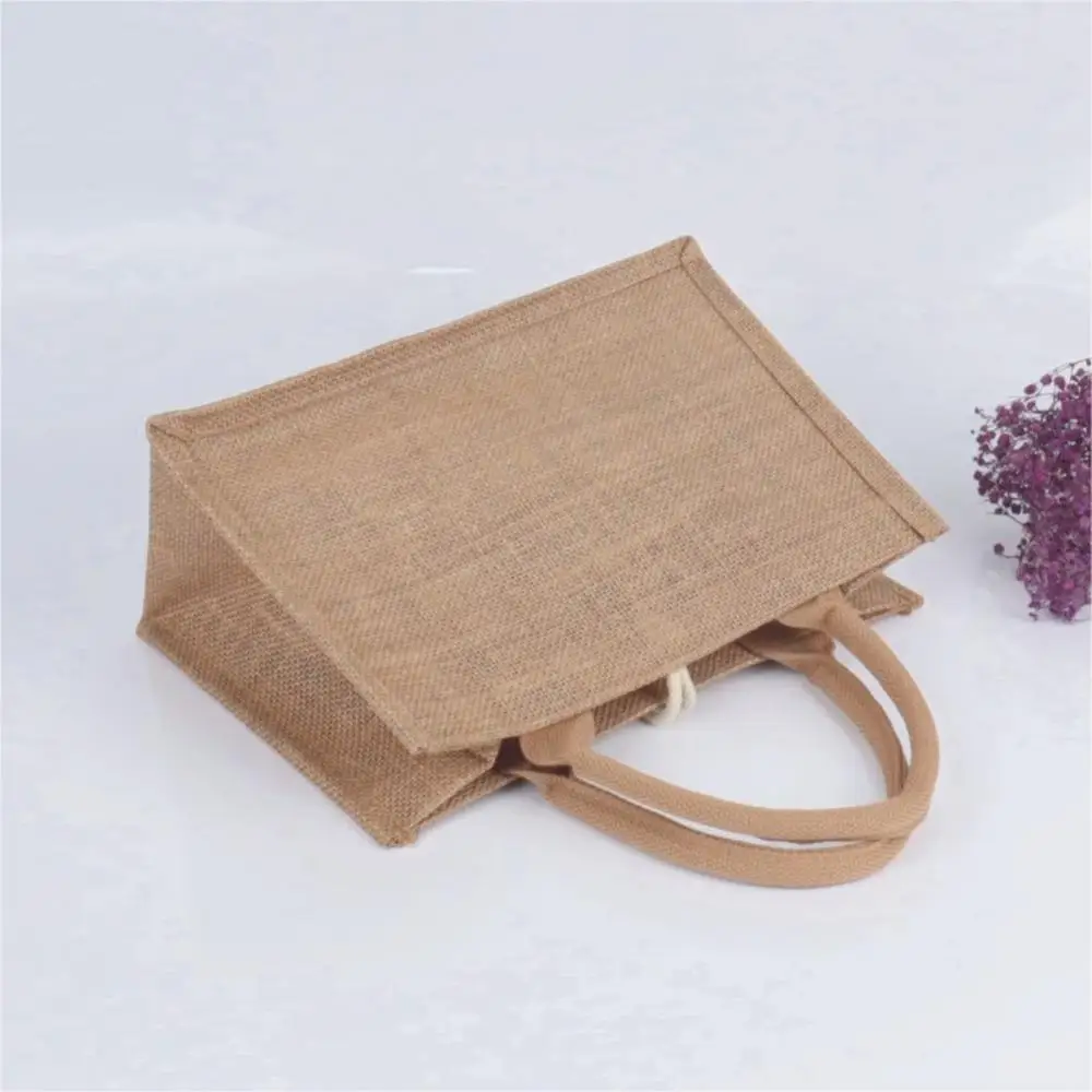 Jute Bags Clutch Yute Burlap Jute Tote Bag Vintage Reusable