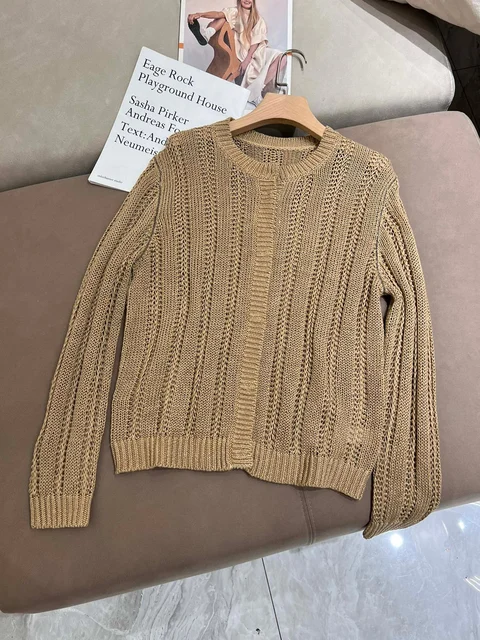 Cardigan Feminino Linen Knitted da B*