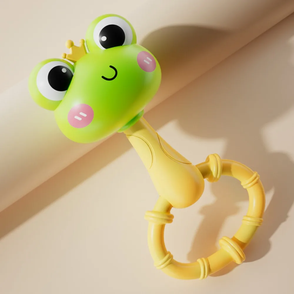 Frog Sensory Toy, Interactive & Sand Shaker with Sound, Soft Grip, Vibrant Colors, Easyclean, Playful Design, Learning gift