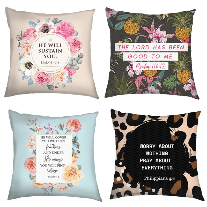 Beautiful Bible Verse pillow cover 1