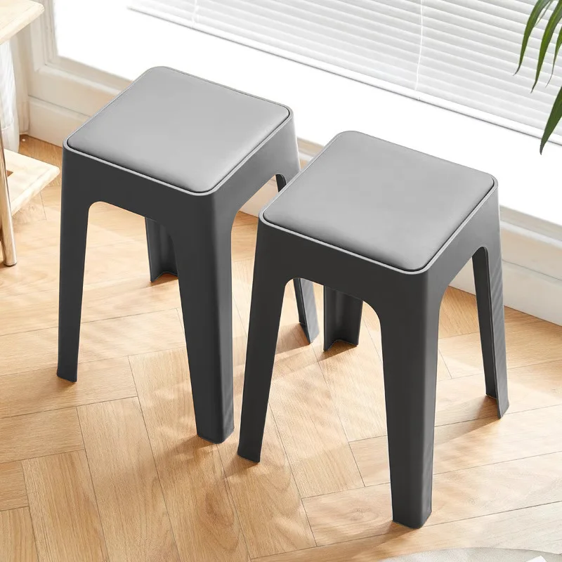 CAMPSOR Simplicity Dining Chairs Small Bedroom Bar Student Dining Room Chairs with Thick Cushion,for Kitchen Island,A Set of 2