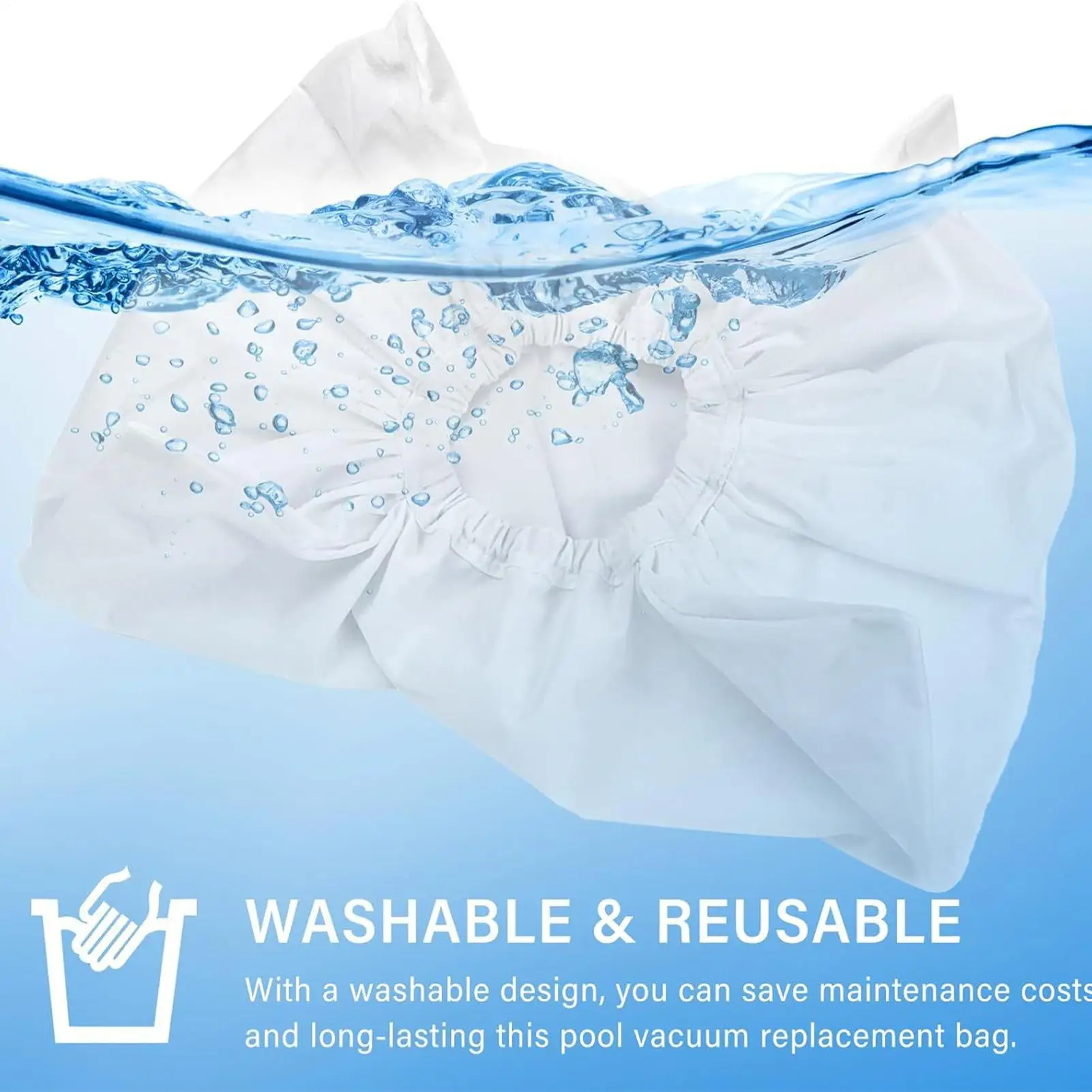 Aquafirst 필터 백과 호환되는 Aquabot 풀 클리너 용 프리미엄 파인 필터 백 교체 로봇 풀 클리너 백