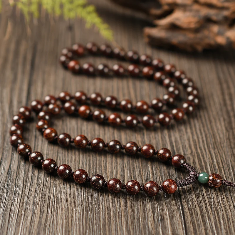 Fidelity Pterocarpus Santalinus 펜던트 매는 밧줄 Wenwan Jade Jade Jade Gold Jade Pendant Hanging Neck Necklace Rope Men and