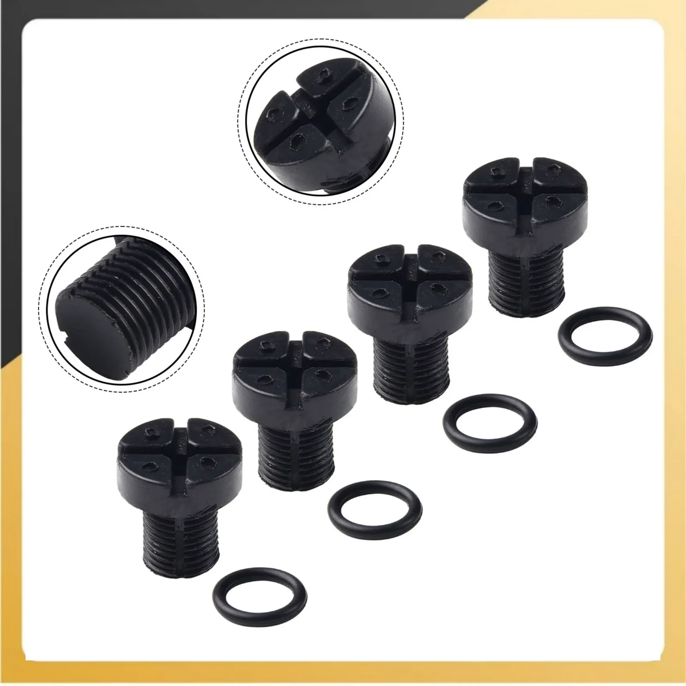 4pcsCarRadiatorExpansionTankBleedScrews17x10mmForBMW13578