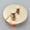 POIQIHY Brushed Gold Bathtub Faucet Wall Mounted Waterfall Bath Shower System Embedded In Wall Tub Water Tap Shower Mixer Faucet 4