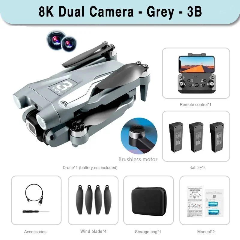 Grey Dual-8K-3B