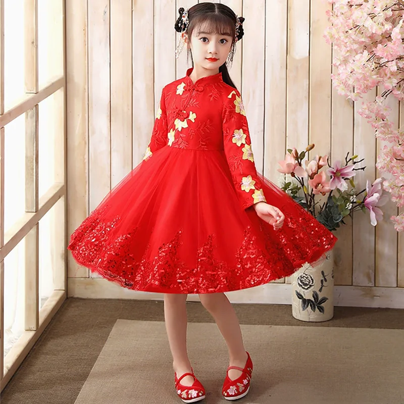 فستان صيفي للفتيات زي تشيونغسام روب فتاة كاجوال مل...