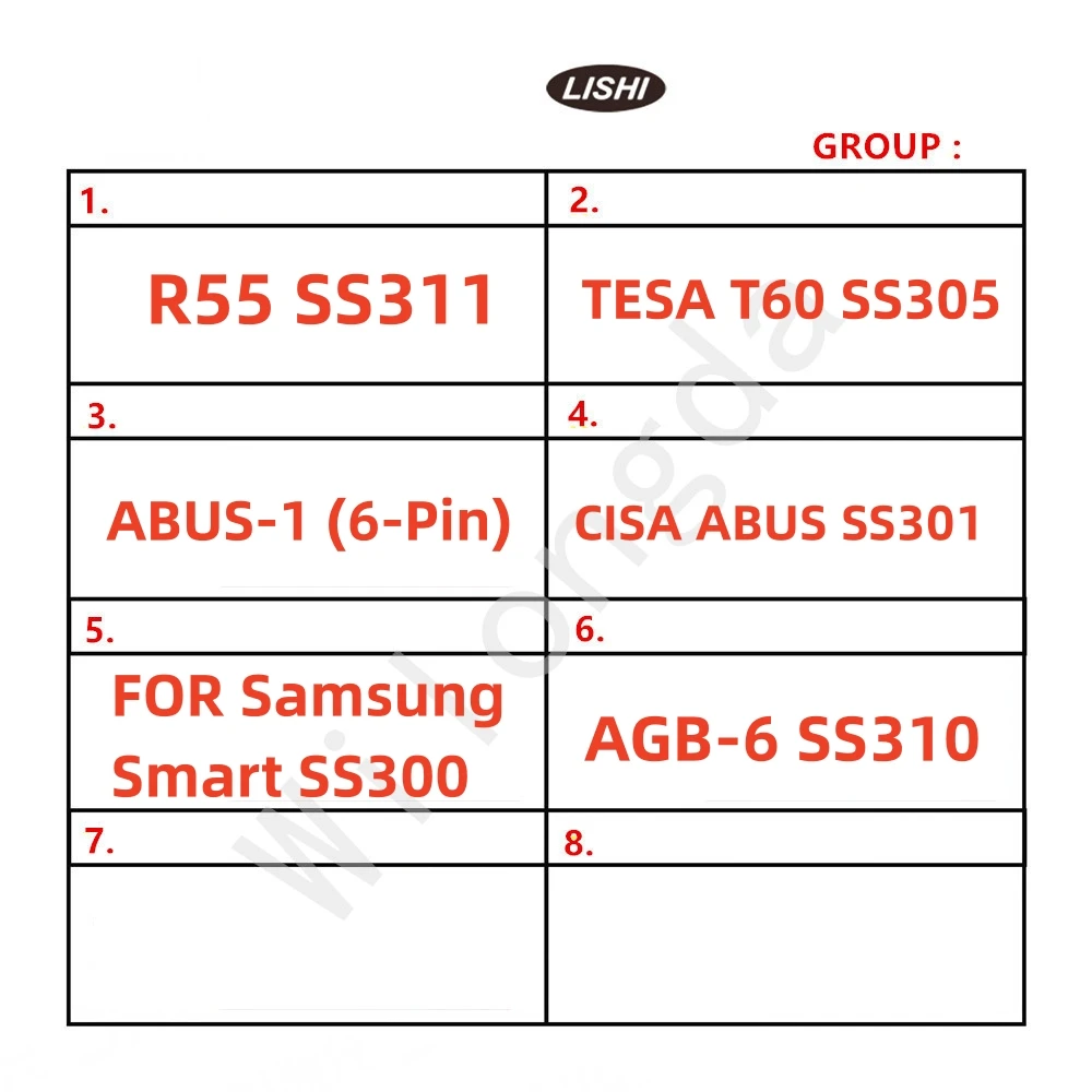 

new arrival Civil Lock 2-in-1 Tool R55 SS311/TESA T60 SS305/ABUS-1 (6-Pin)/CISA/ABUS SS301