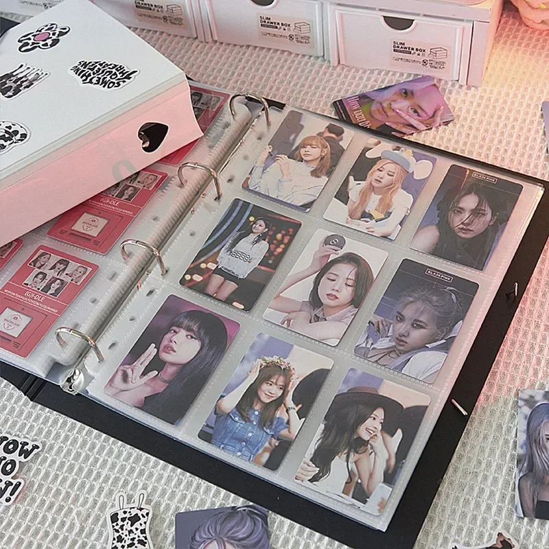 Album Pour Cartes Collection - 50 Pages Avec 4 Pochettes Par Page, Classeur Portable Étanche Pour Kpop, Photocards