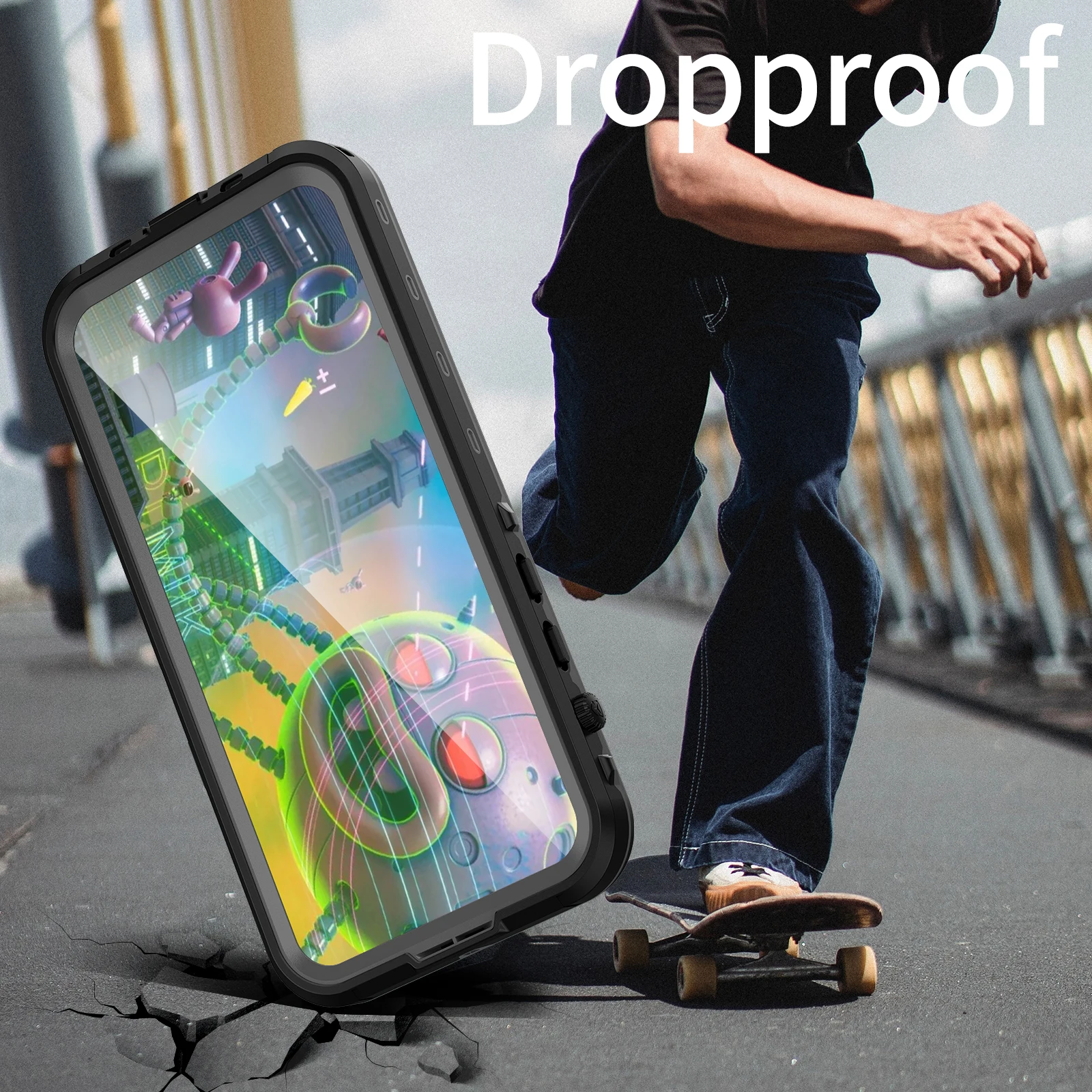 Prova Dip68 Água para o Iphone 14 Pro Max Case Transparente Armadura Mergulho Nadar de Carregamento sem Fio Capa Completa Iphone14 Plus Capa Ip68 Case à - Image 4