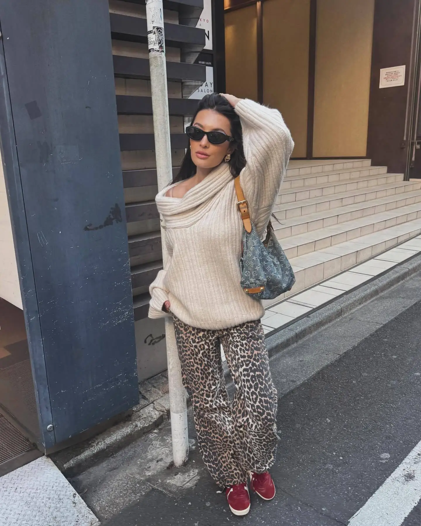 Knit Sweater Pullover For Women Loose Off-Shoulder Ribbed Long Sleeve Fashion Streetwear Knitwear Casual Autumn Sweater