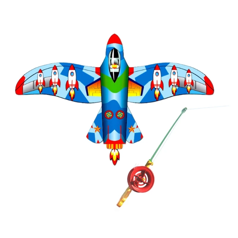Dynamic Wing Kites Flying Kites Fishing Rod Dynamic Child Beach Flying