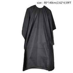 Professional Waterproof Hair Cutting Cape - Black Hairdresser Apron (80x140cm)