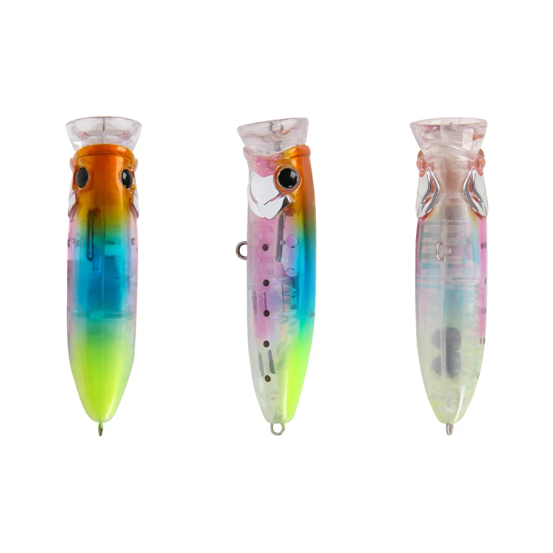 Popper Fishing Lure 10g 18g Flash Blade Topwater Pencil Floating Artificial Hard Bait Water Surface Wobblers Carp Fishing Tackle