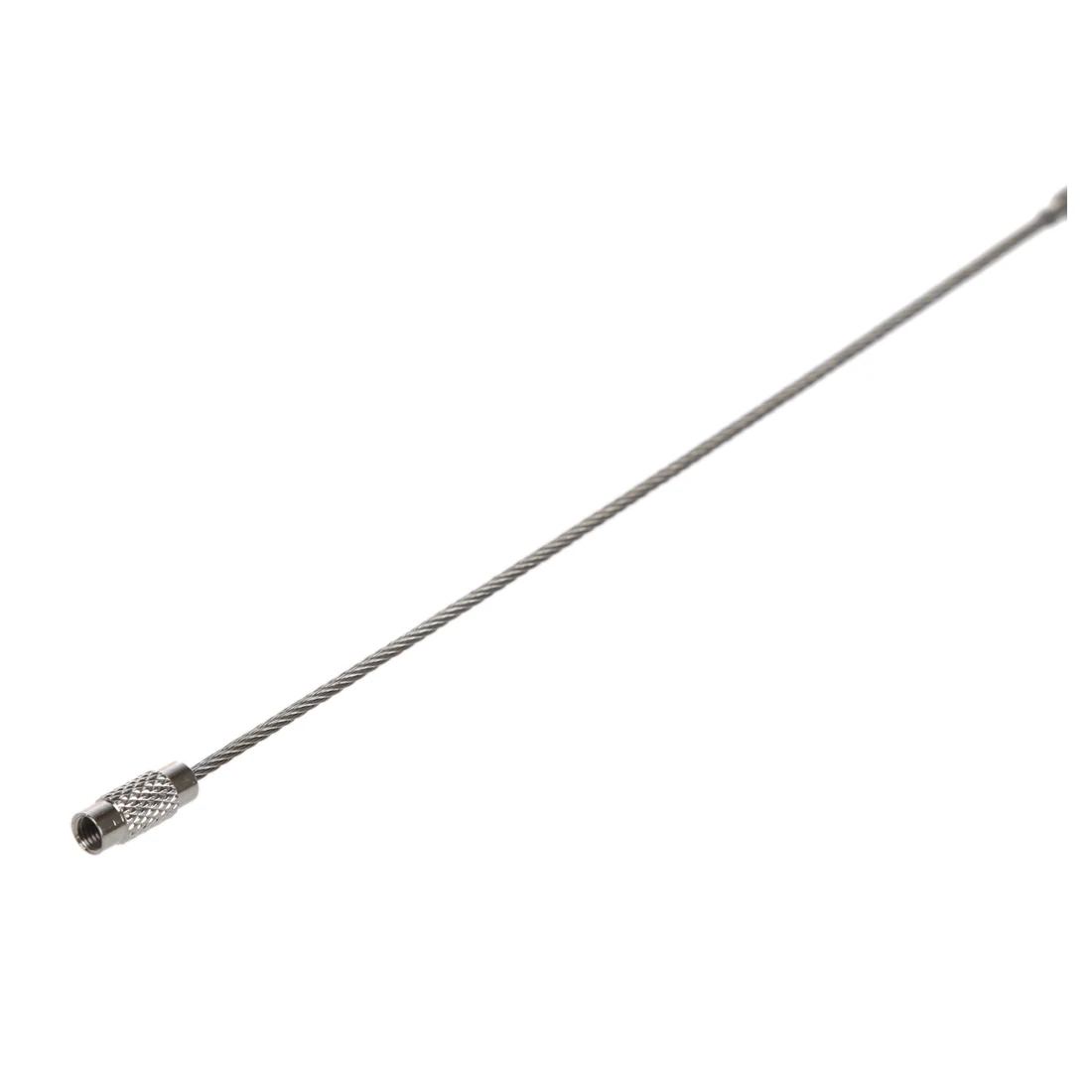 100pcs Stainless Steel Screw Locking Wire Keychain Cable Key Rings Outdoor Accessory