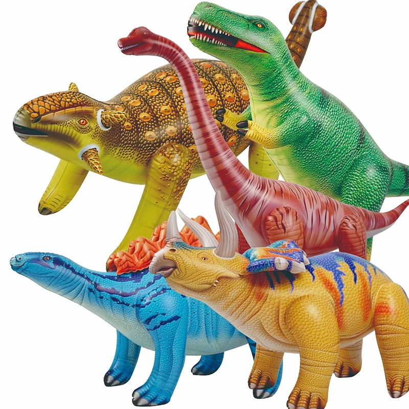 

Extra Large Colorful Inflatable Dinosaur Kids Toys Tyrannosaurus Rex Triceratops Birthday Party Decoration Pool Party Favor Toys