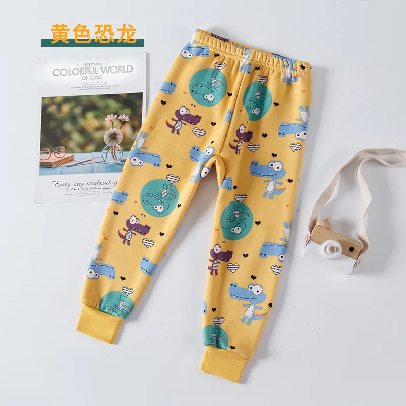 Children Warm Trousers Winter Long Johns Kids Cotton Home Pants Thicken Girls Boys Thermal Underwear Kids Pajamas Pants 1-14Y
