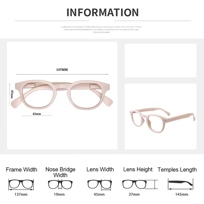 May Flower Fashion Reading Glasses with Spring Hinges - Round Shape