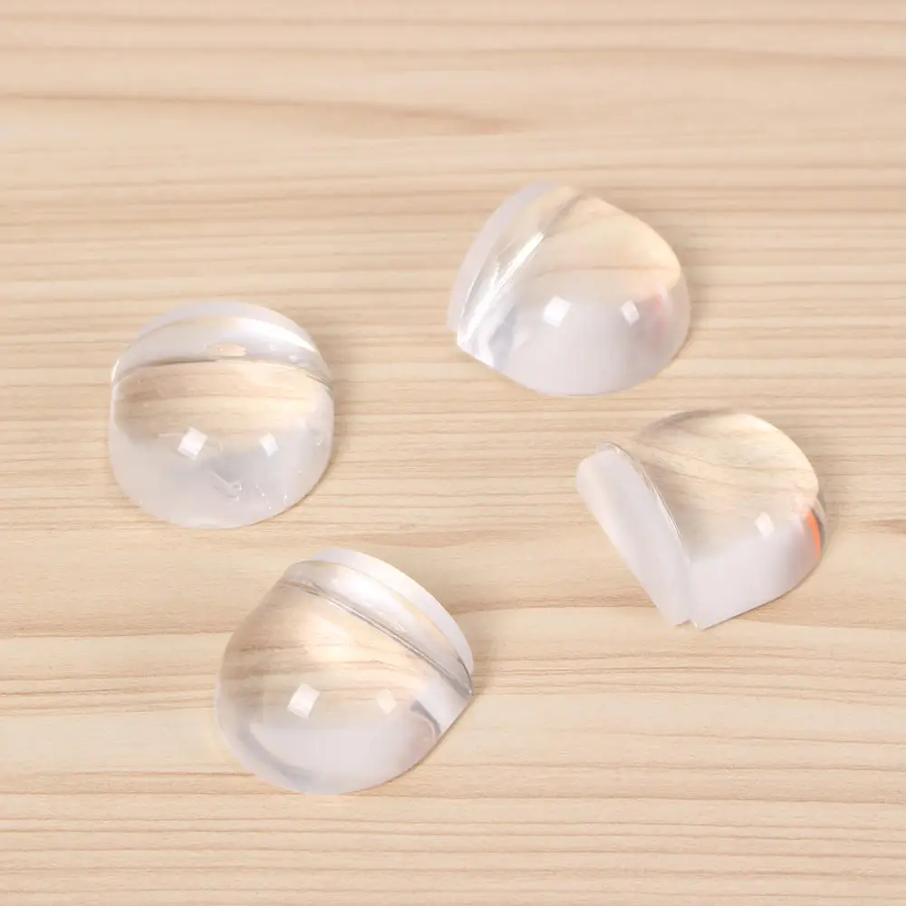 Door Stopper Acrylic Self Adhesive Anti-Collision Door Holders Catch Floor Mounted Nail-free Stops Protect Walls Furniture