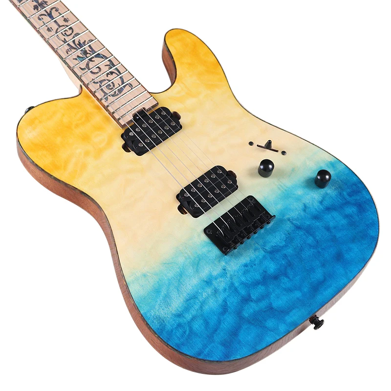 高光沢エレキギター,無垢材,グラデーションカラー,6弦,39インチ,短納期